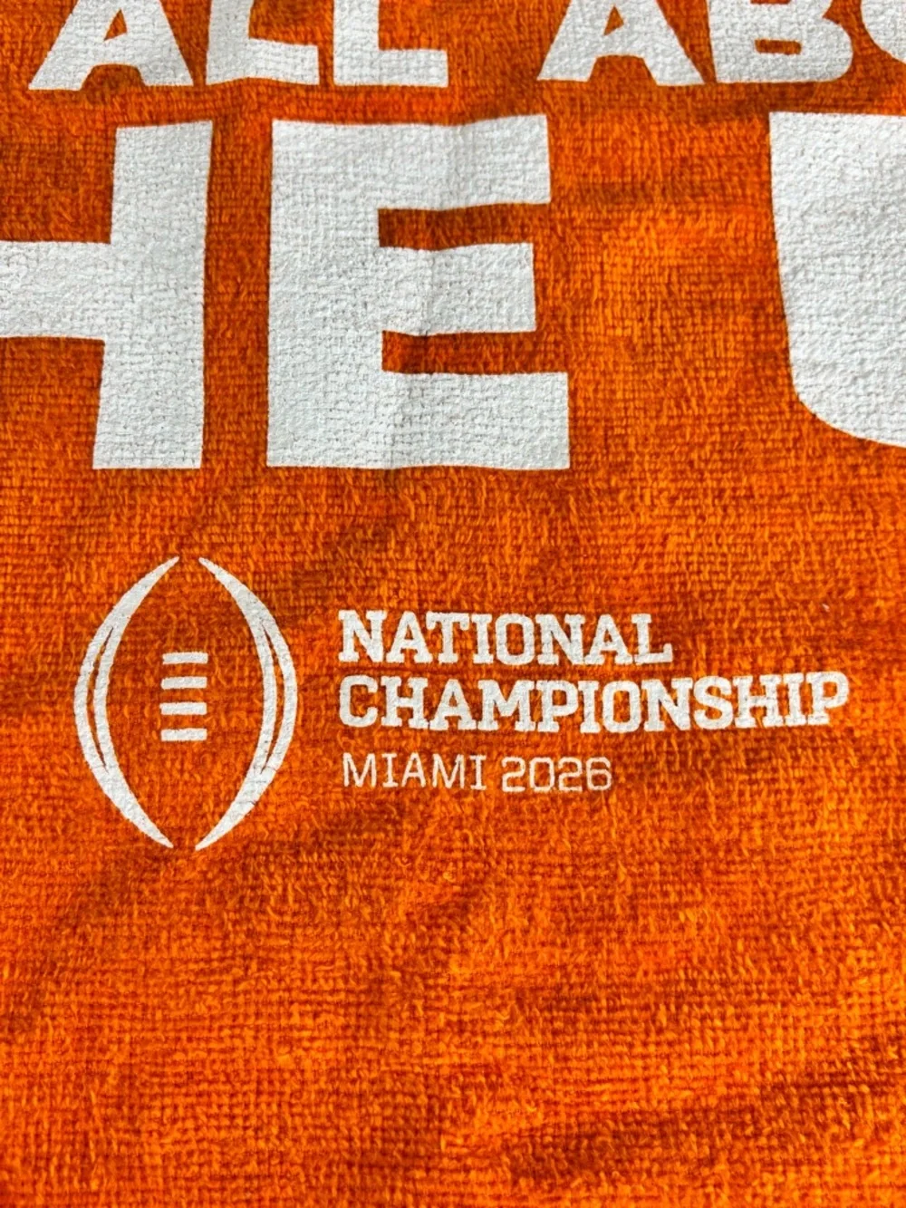 2026 CFP National Championship Miami Hurricanes Rally Towel-It's All About The U